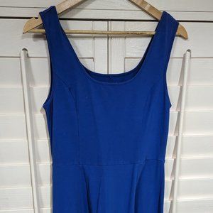 Royal Blue Squareneck A-Line Dress Size Medium Mira88